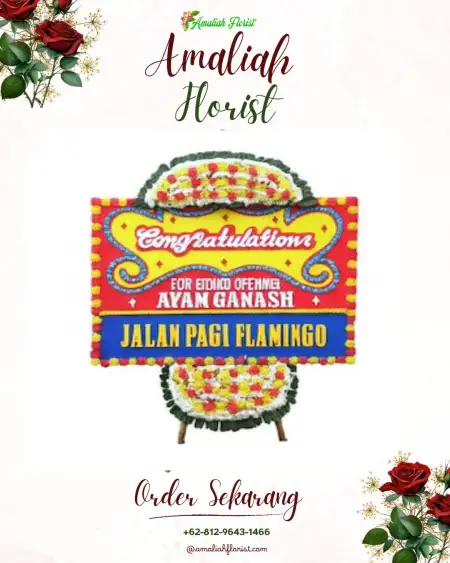 Sewa Papan Bunga Kelapa Gading Timur